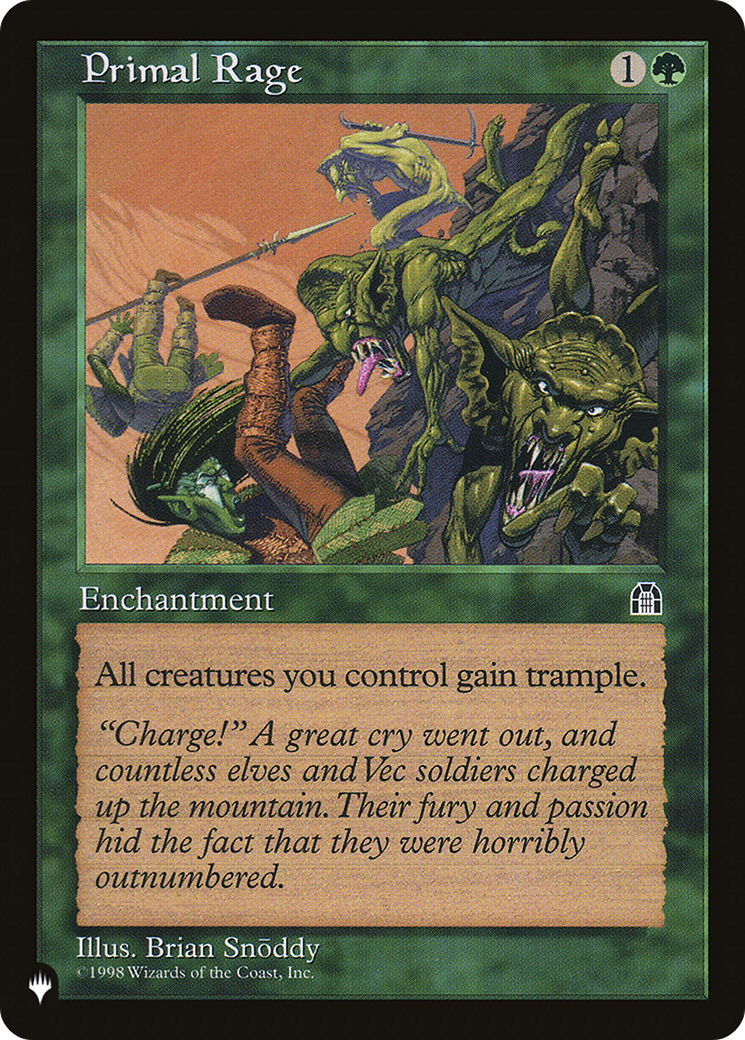 Primal Rage [The List] | Eastridge Sports Cards & Games