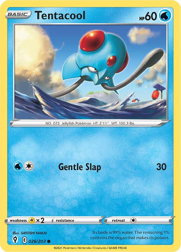 Tentacool (026/203) [Sword & Shield: Evolving Skies] | Eastridge Sports Cards & Games