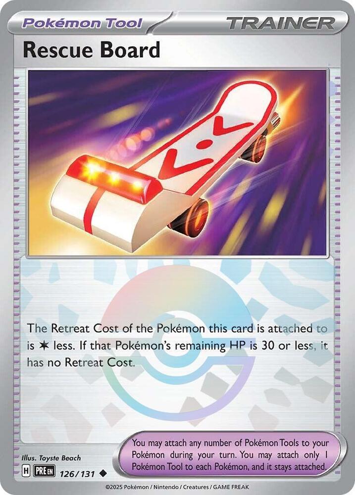 Rescue Board (126/131) (Poke Ball Pattern) [Scarlet & Violet: Prismatic Evolutions] | Eastridge Sports Cards & Games