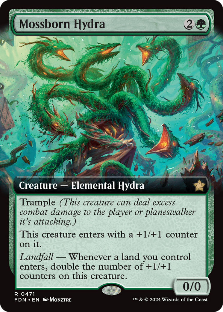 Mossborn Hydra (Extended Art) [Foundations] | Eastridge Sports Cards & Games