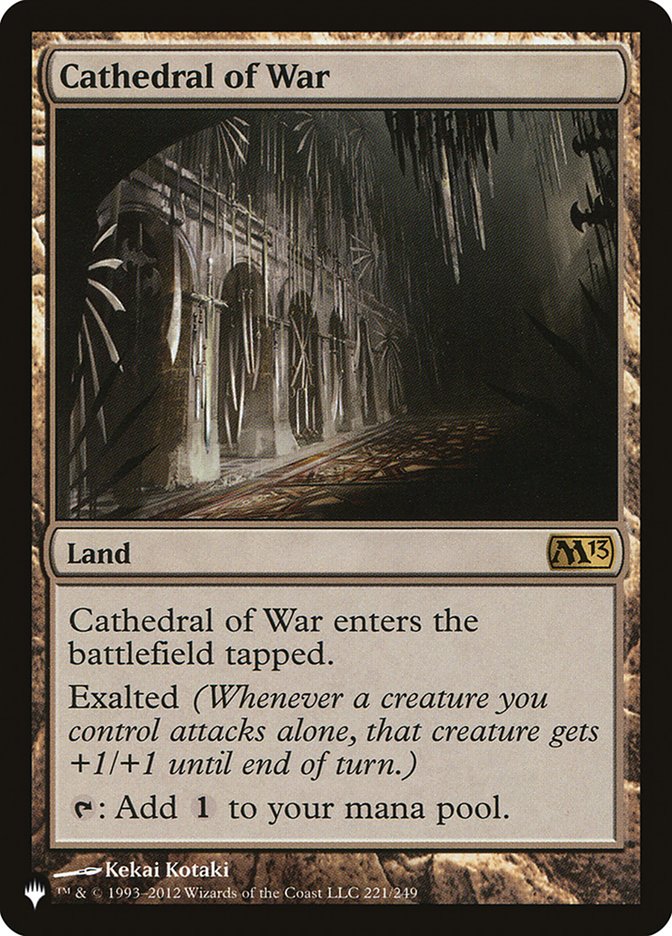 Cathedral of War [The List] | Eastridge Sports Cards & Games