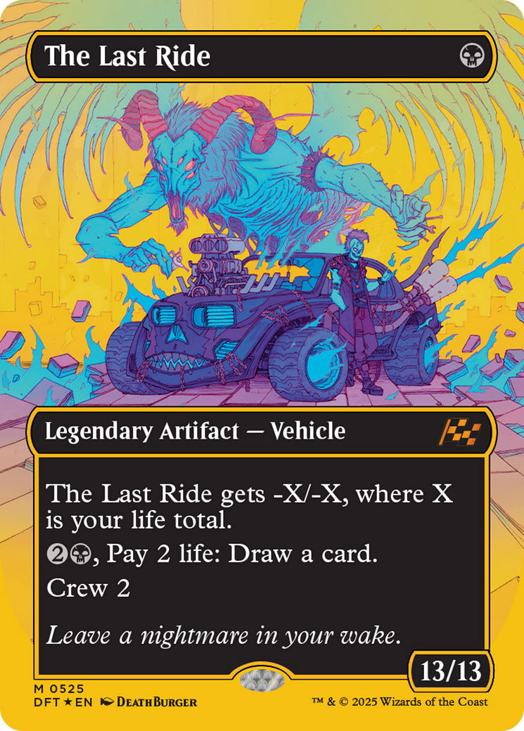 The Last Ride (Borderless) (First-Place Foil) [Aetherdrift] | Eastridge Sports Cards & Games