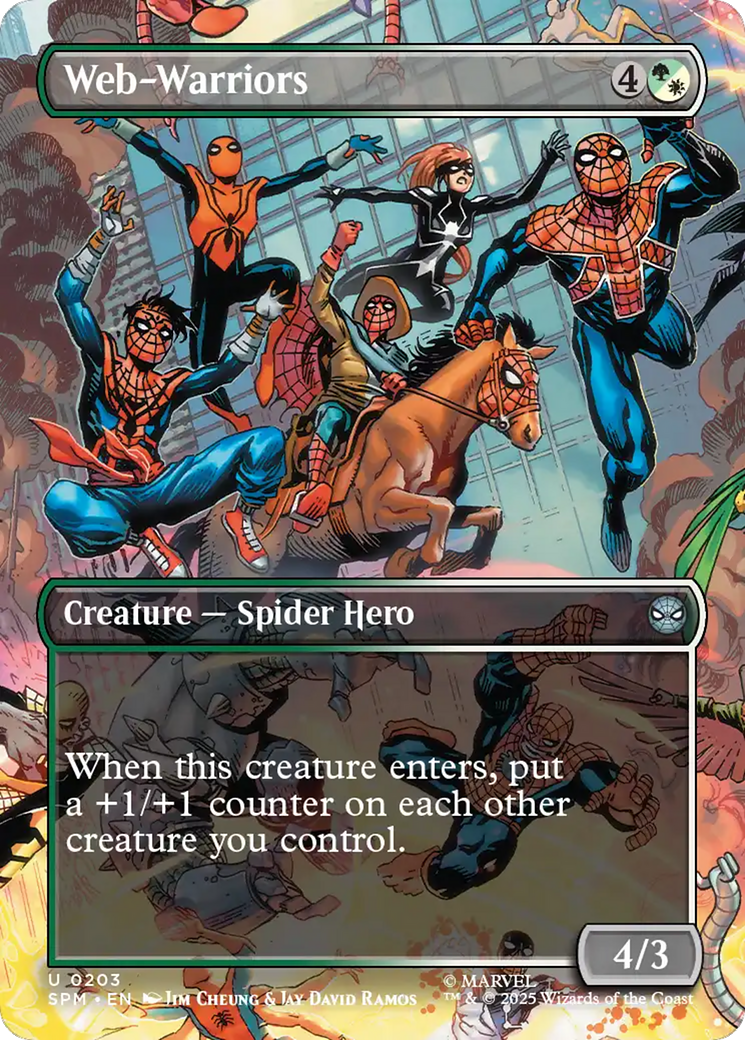 Web-Warriors (Borderless) [Marvel's Spider-Man] | Eastridge Sports Cards & Games