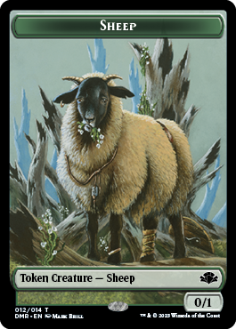 Insect // Sheep Double-Sided Token [Dominaria Remastered Tokens] | Eastridge Sports Cards & Games