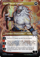 Ajani, Nacatl Pariah // Ajani, Nacatl Avenger (Borderless) (Textured Foil) [Modern Horizons 3] | Eastridge Sports Cards & Games