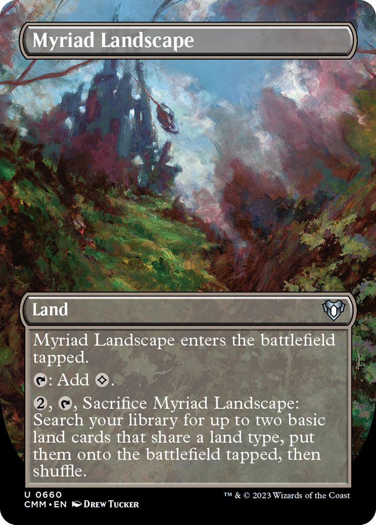 Myriad Landscape (Borderless Alternate Art) [Commander Masters] | Eastridge Sports Cards & Games