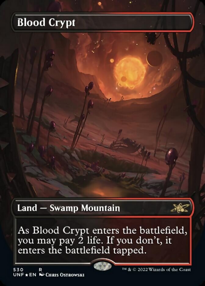 Blood Crypt (Borderless) (Galaxy Foil) [Unfinity] | Eastridge Sports Cards & Games