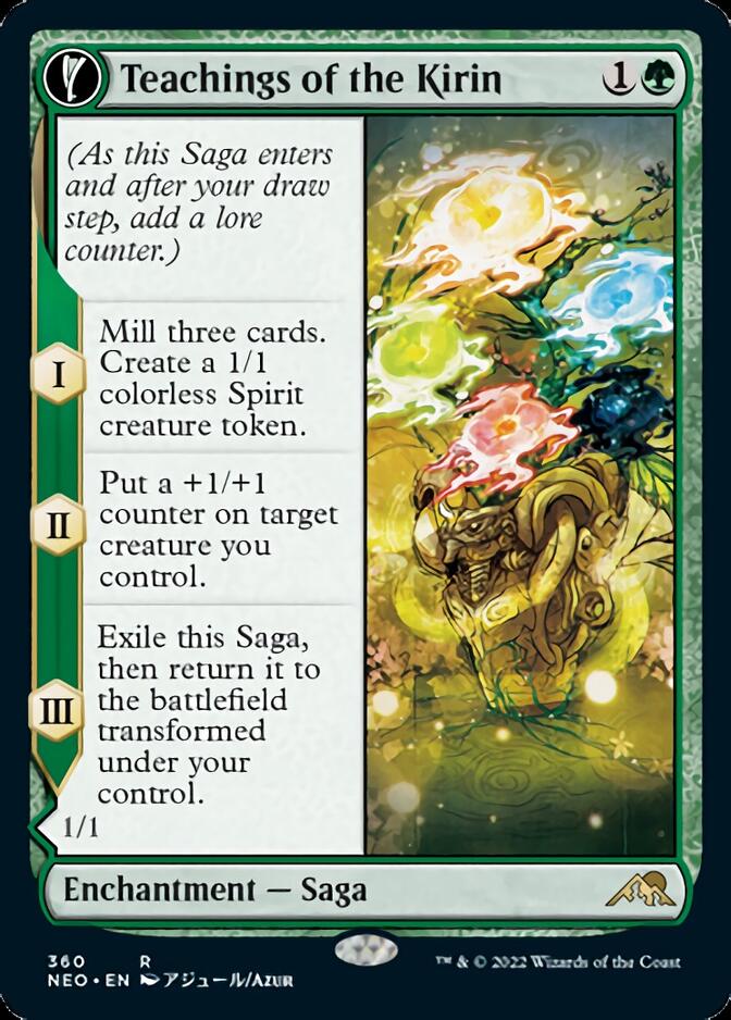 Teachings of the Kirin // Kirin-Touched Orochi (Showcase Soft Glow) [Kamigawa: Neon Dynasty] | Eastridge Sports Cards & Games