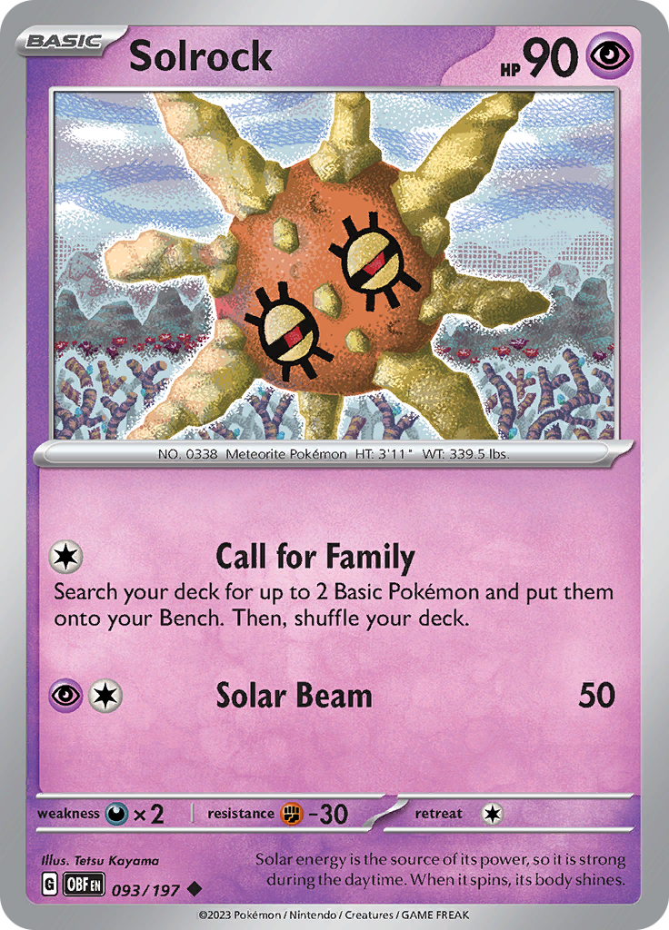 Solrock (093/197) [Scarlet & Violet: Obsidian Flames] | Eastridge Sports Cards & Games