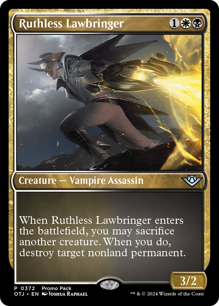 Ruthless Lawbringer (Promo Pack) [Outlaws of Thunder Junction Promos] | Eastridge Sports Cards & Games