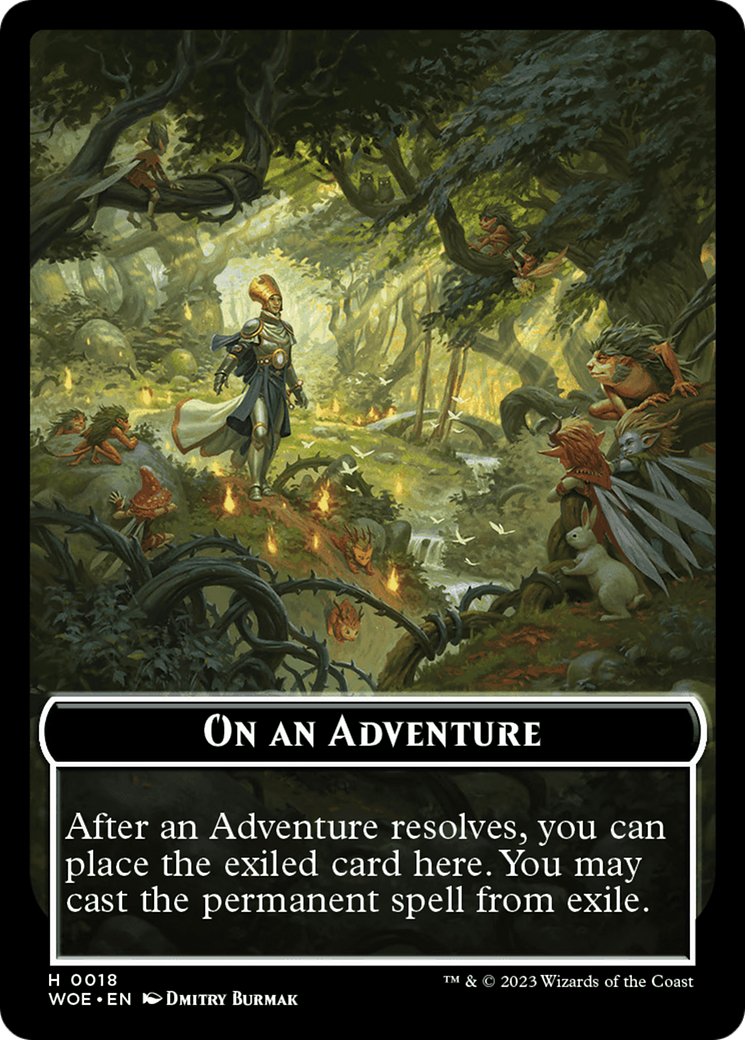 On an Adventure Emblem [Wilds of Eldraine Tokens] | Eastridge Sports Cards & Games