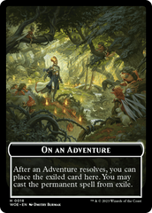 Wicked Role / Cursed Role // Emblem - On An Adventure Double-Sided Token [Wilds of Eldraine Tokens] | Eastridge Sports Cards & Games