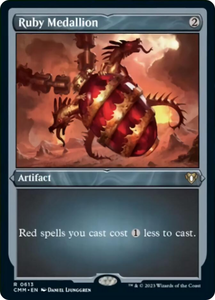 Ruby Medallion (Foil Etched) [Commander Masters] | Eastridge Sports Cards & Games