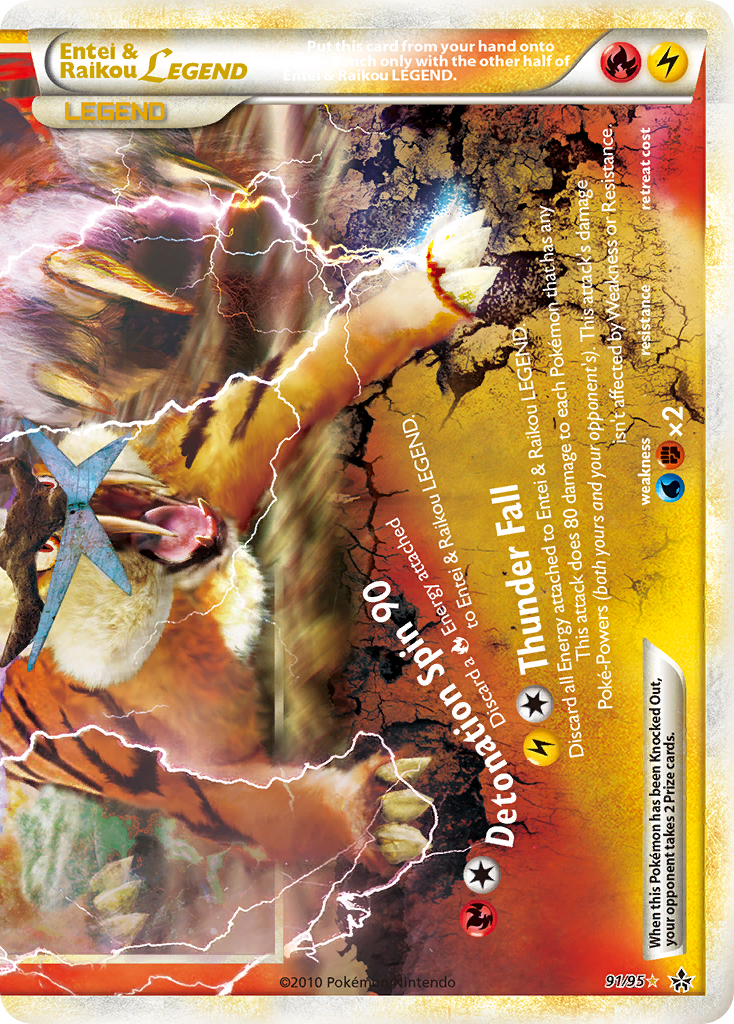 Entei & Raikou LEGEND (91/95) [HeartGold & SoulSilver: Unleashed] | Eastridge Sports Cards & Games