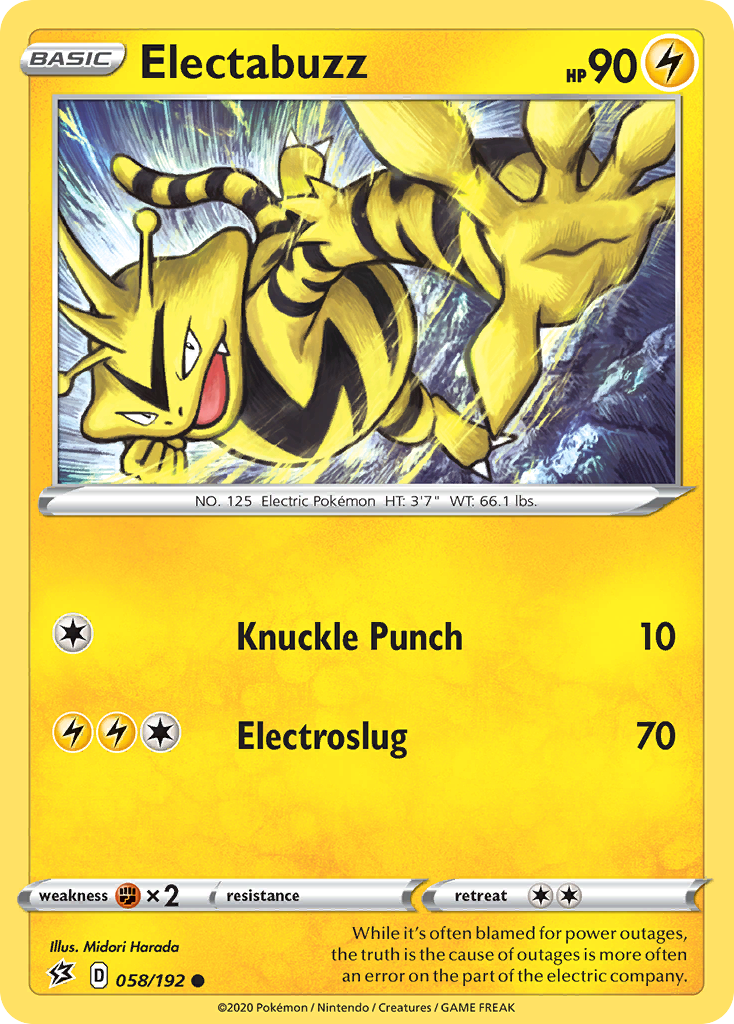 Electabuzz (058/192) [Sword & Shield: Rebel Clash] | Eastridge Sports Cards & Games