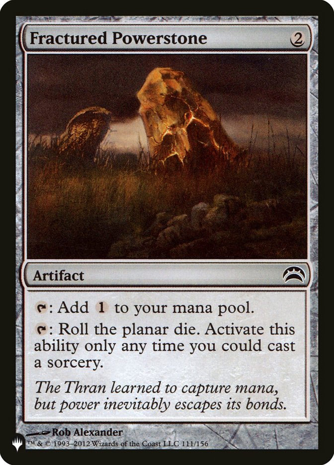 Fractured Powerstone [The List] | Eastridge Sports Cards & Games