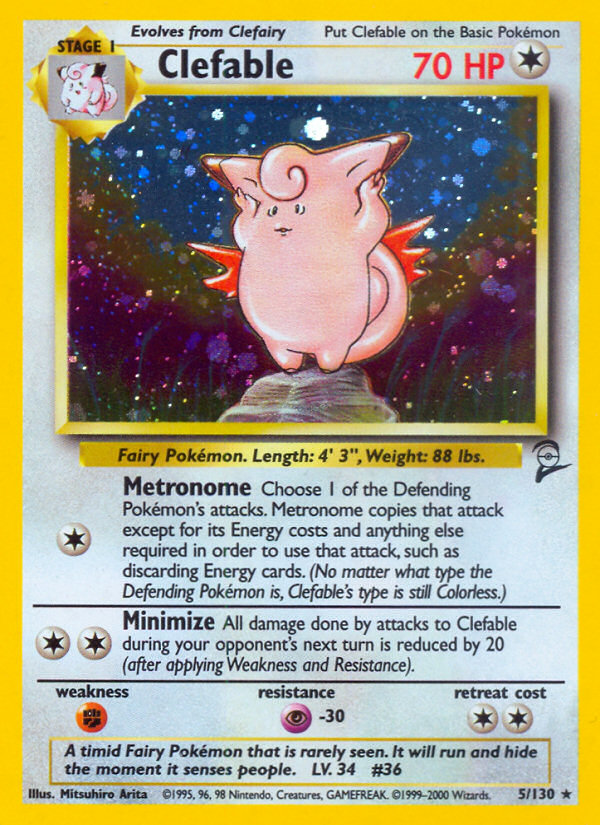 Clefable (5/130) [Base Set 2] | Eastridge Sports Cards & Games