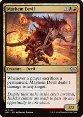 Mayhem Devil [Duskmourn: House of Horror Commander] | Eastridge Sports Cards & Games