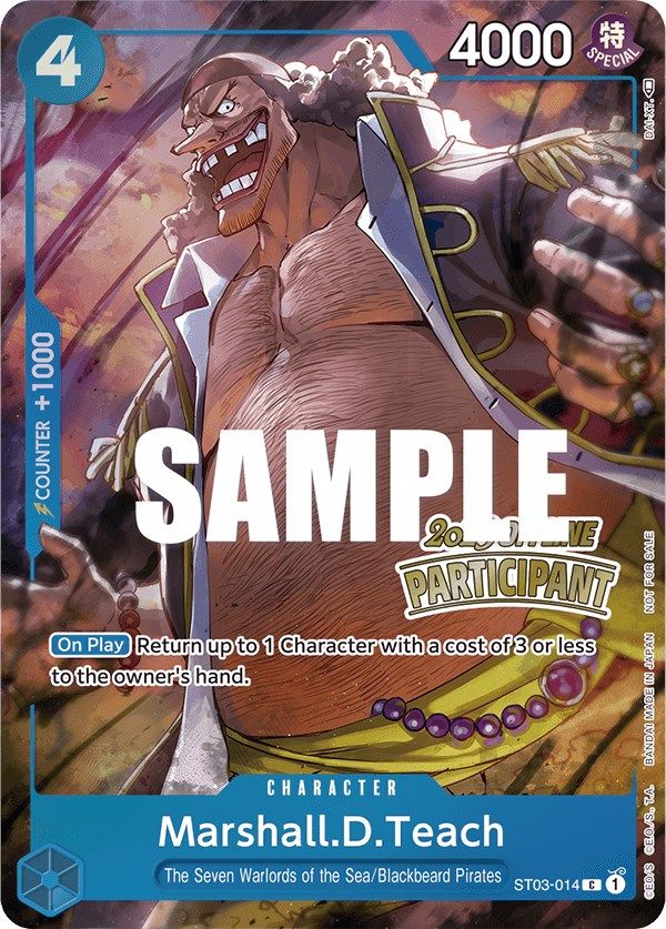 Marshall.D.Teach (Offline Regional 2023) [Participant] [One Piece Promotion Cards] | Eastridge Sports Cards & Games