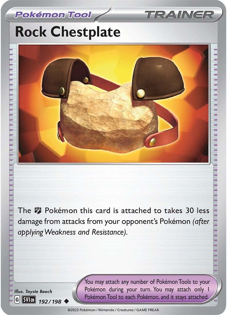 Rock Chestplate (192/198) [Scarlet & Violet: Base Set] | Eastridge Sports Cards & Games