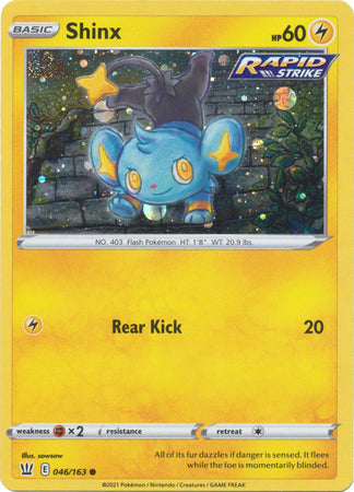 Shinx (046/163) (Cosmos Holo) [Sword & Shield: Battle Styles] | Eastridge Sports Cards & Games