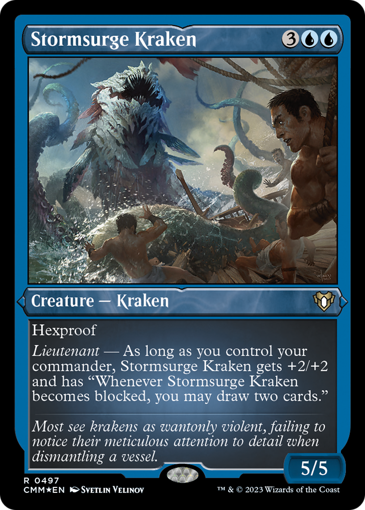 Stormsurge Kraken (Foil Etched) [Commander Masters] | Eastridge Sports Cards & Games