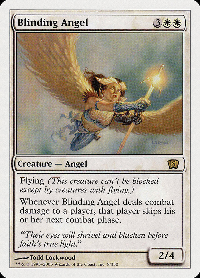 Blinding Angel (8th Edition) [Oversize Cards] | Eastridge Sports Cards & Games