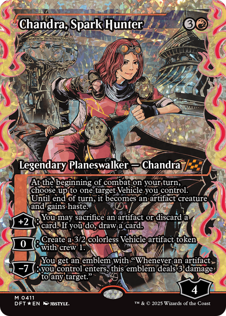 Chandra, Spark Hunter (Showcase) (Fracture Foil) [Aetherdrift] | Eastridge Sports Cards & Games