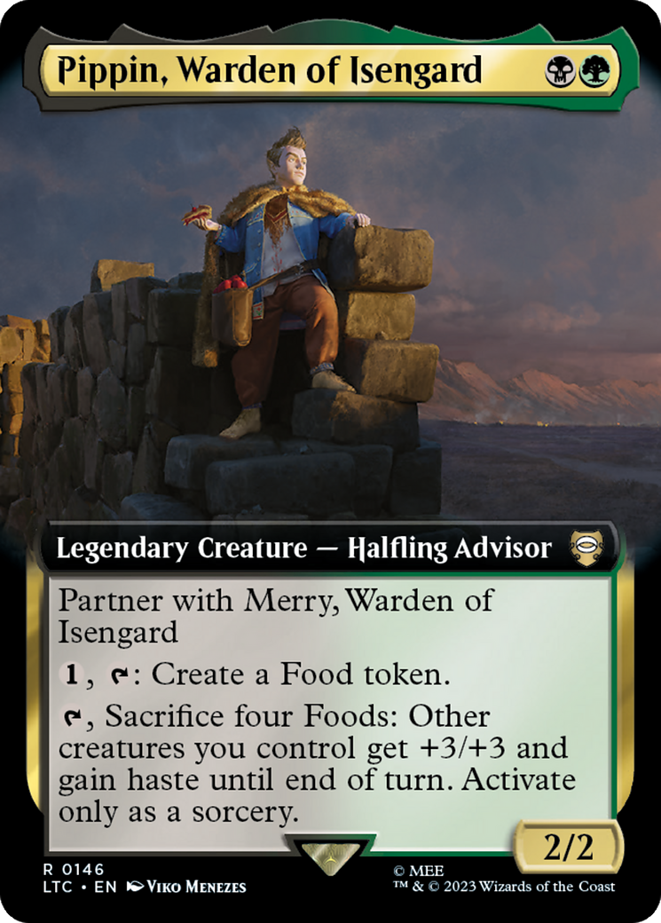 Pippin, Warden of Isengard (Extended Art) [The Lord of the Rings: Tales of Middle-Earth Commander] | Eastridge Sports Cards & Games