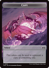 Karox Bladewing // Copy Double-Sided Token [Tarkir: Dragonstorm Commander Tokens] | Eastridge Sports Cards & Games