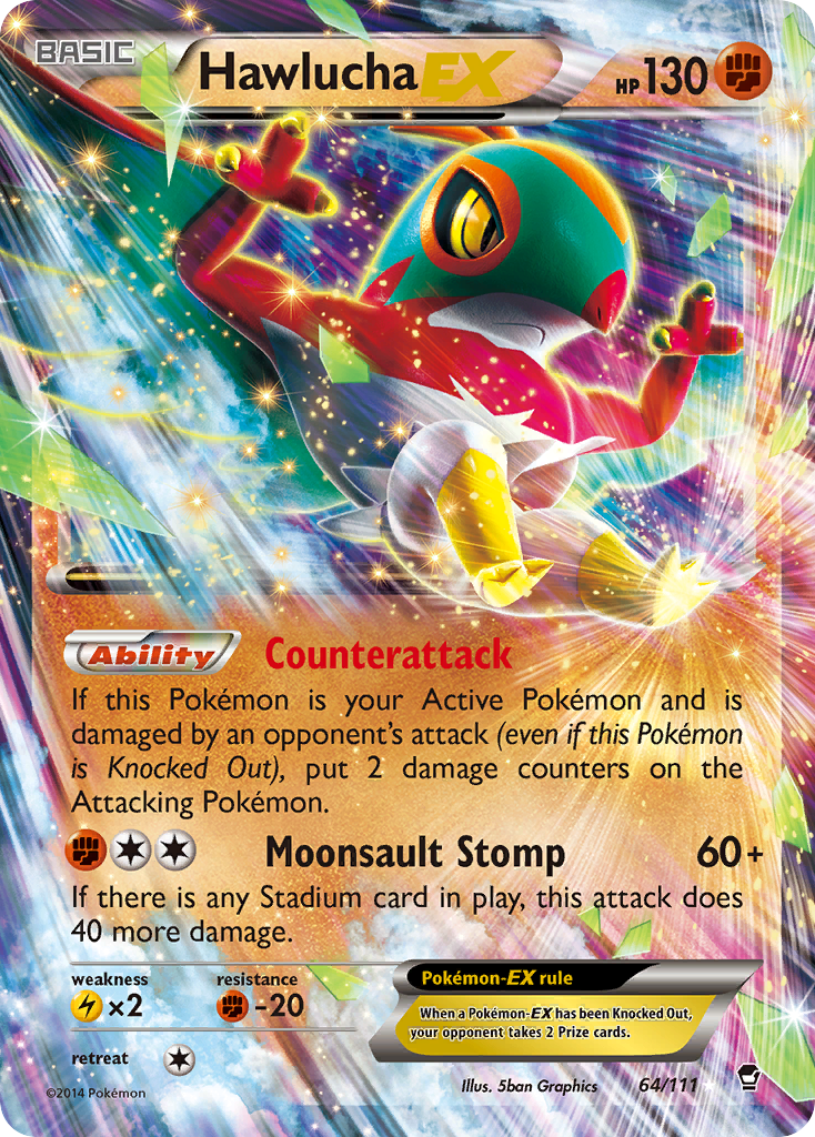 Hawlucha EX (64/111) [XY: Furious Fists] | Eastridge Sports Cards & Games