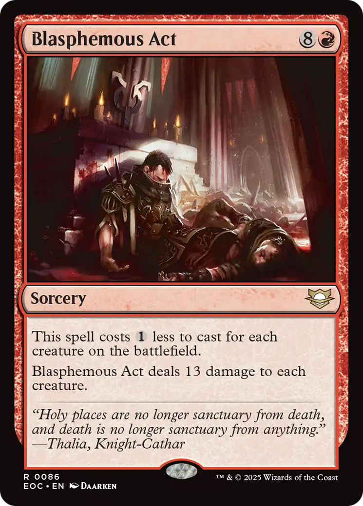 Blasphemous Act [Edge of Eternities Commander] | Eastridge Sports Cards & Games