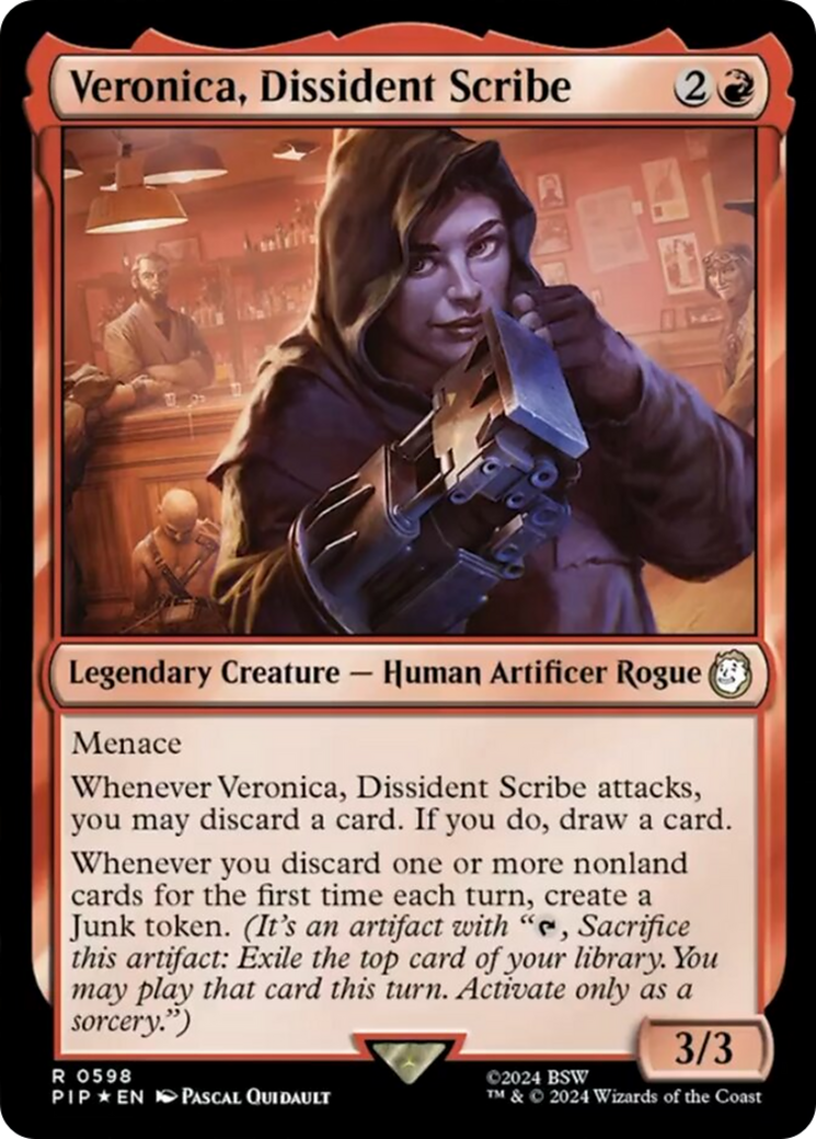 Veronica, Dissident Scribe (Surge Foil) [Fallout] | Eastridge Sports Cards & Games