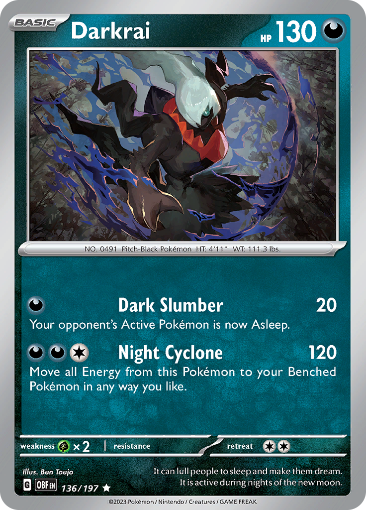 Darkrai (136/197) [Scarlet & Violet: Obsidian Flames] | Eastridge Sports Cards & Games