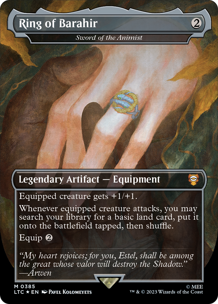 Ring of Barahir - Sword of the Animist (Surge Foil Realms and Relics) [The Lord of the Rings: Tales of Middle-Earth Commander] | Eastridge Sports Cards & Games