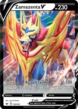 Zamazenta V (139/202) (Jumbo Card) [Sword & Shield: Base Set] | Eastridge Sports Cards & Games