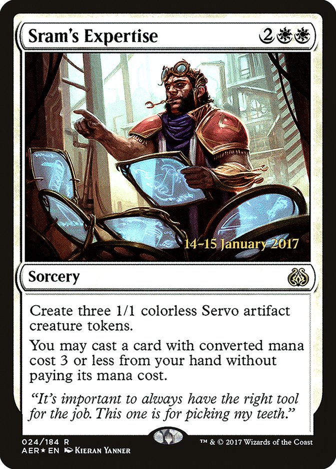 Sram's Expertise [Aether Revolt Prerelease Promos] | Eastridge Sports Cards & Games