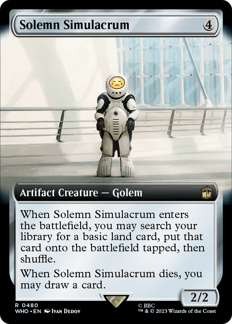 Solemn Simulacrum (Extended Art) [Doctor Who] | Eastridge Sports Cards & Games