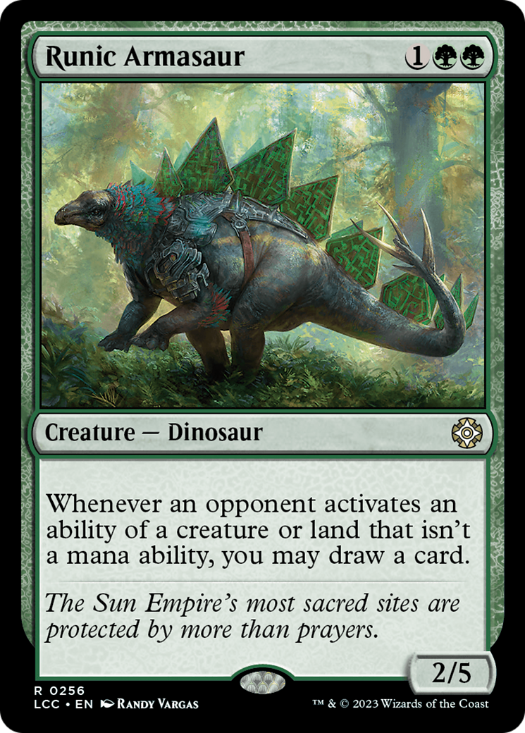 Runic Armasaur [The Lost Caverns of Ixalan Commander] | Eastridge Sports Cards & Games