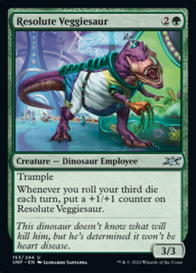 Resolute Veggiesaur [Unfinity] | Eastridge Sports Cards & Games