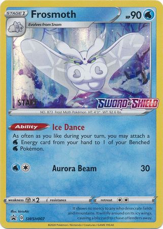 Frosmoth (SWSH007) (Staff Prerelease Promo) [Sword & Shield: Black Star Promos] | Eastridge Sports Cards & Games