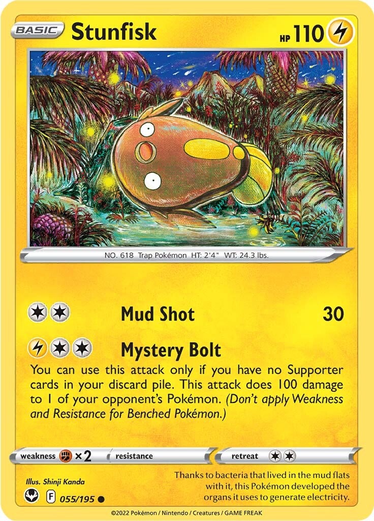 Stunfisk (055/195) [Sword & Shield: Silver Tempest] | Eastridge Sports Cards & Games