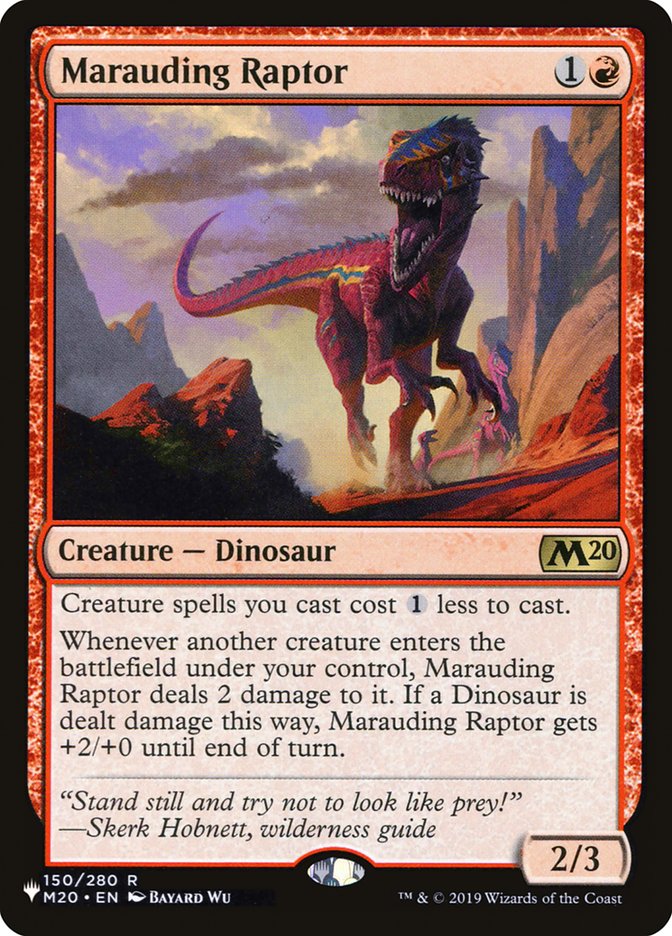 Marauding Raptor [The List] | Eastridge Sports Cards & Games