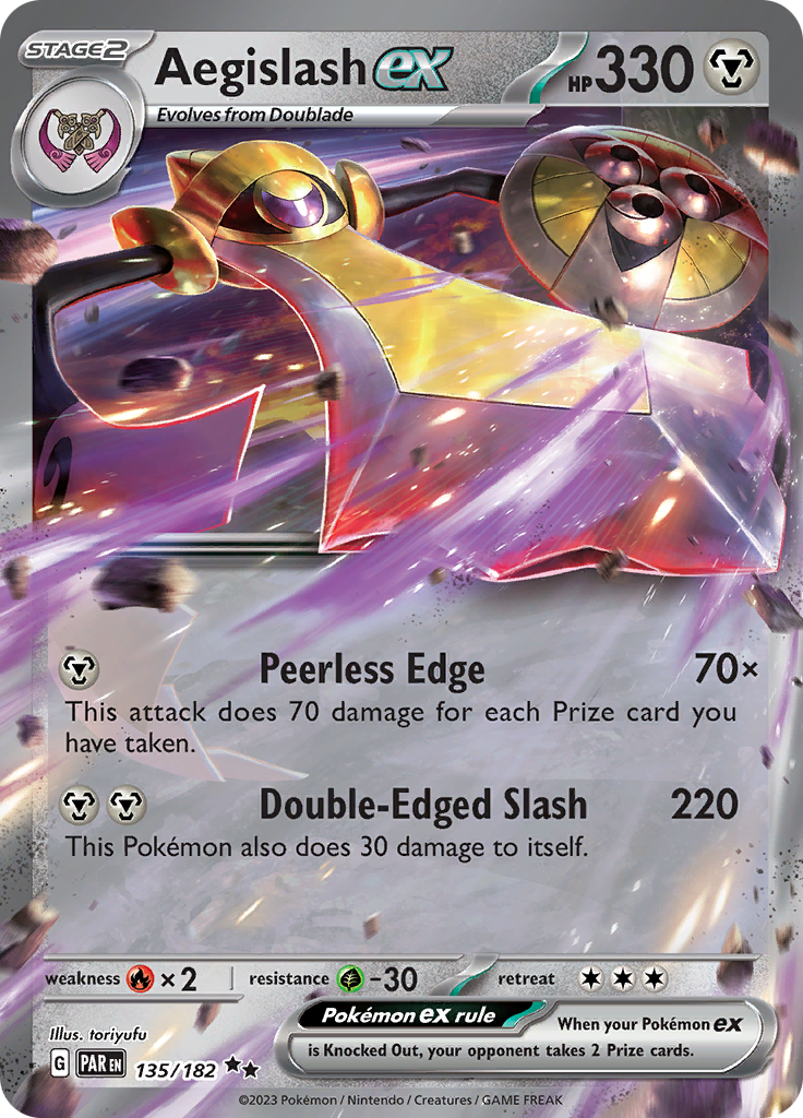 Aegislash ex (135/182) [Scarlet & Violet: Paradox Rift] | Eastridge Sports Cards & Games