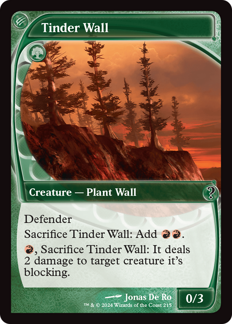 Tinder Wall (Future Sight) [Mystery Booster 2] | Eastridge Sports Cards & Games