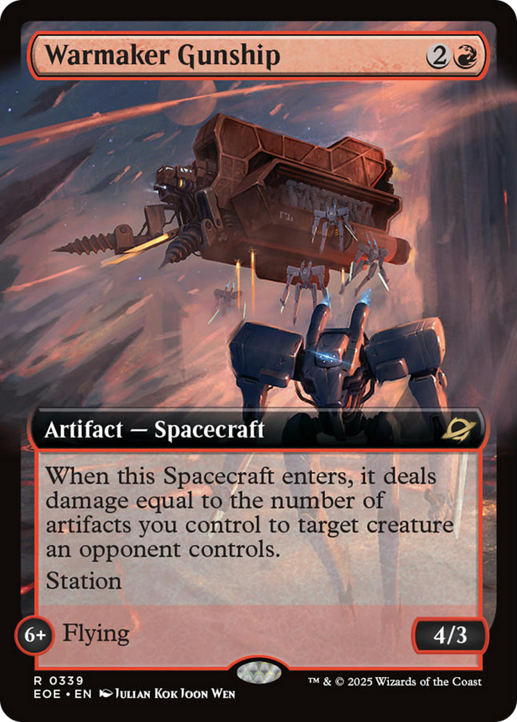 Warmaker Gunship (Extended Art) [Edge of Eternities] | Eastridge Sports Cards & Games