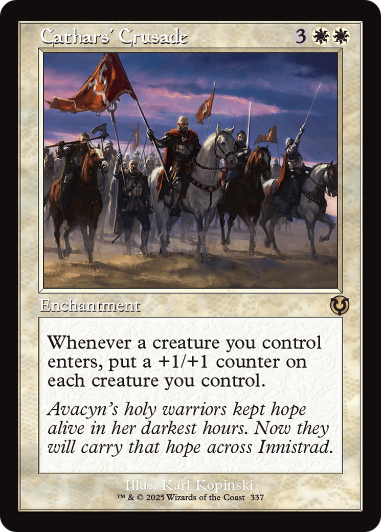 Cathars' Crusade (Retro Frame) [Innistrad Remastered] | Eastridge Sports Cards & Games