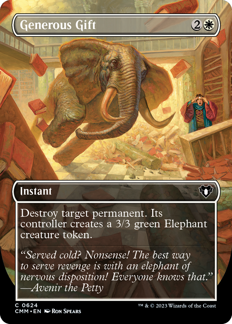 Generous Gift (Borderless Alternate Art) [Commander Masters] | Eastridge Sports Cards & Games