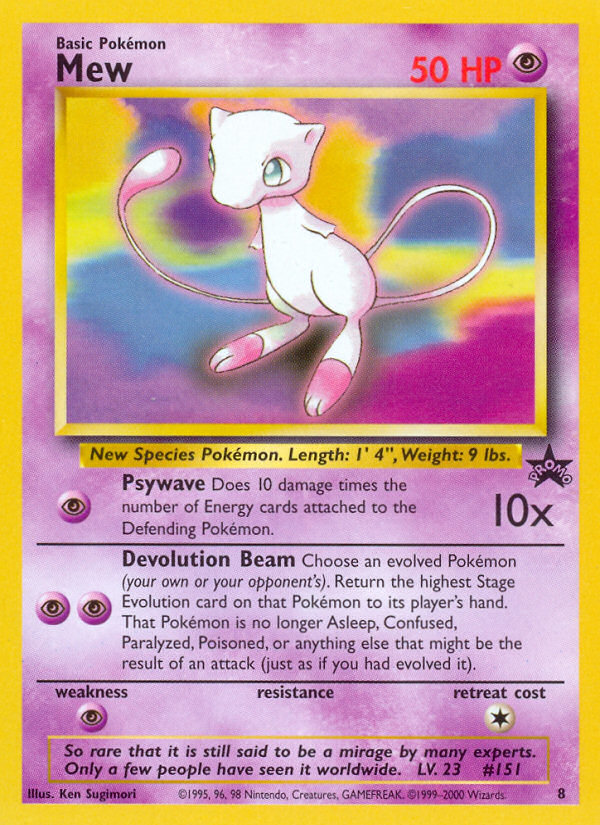 Mew (8) [Wizards of the Coast: Black Star Promos] | Eastridge Sports Cards & Games
