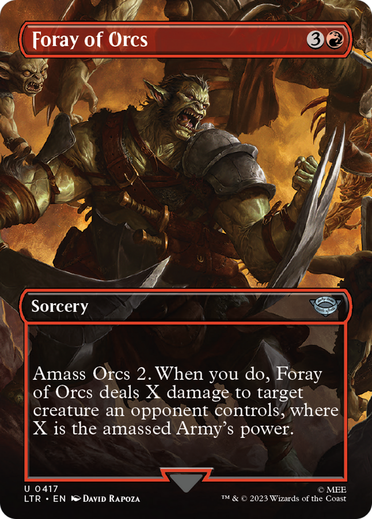 Foray of Orcs (Borderless Alternate Art) [The Lord of the Rings: Tales of Middle-Earth] | Eastridge Sports Cards & Games